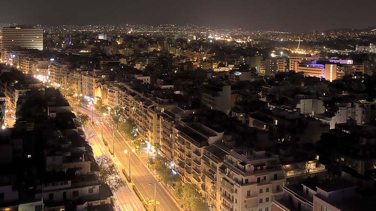 Φώτα LED στους δρόμους της Αθήνας